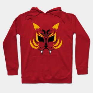 Kitsune Face - Gold Hoodie